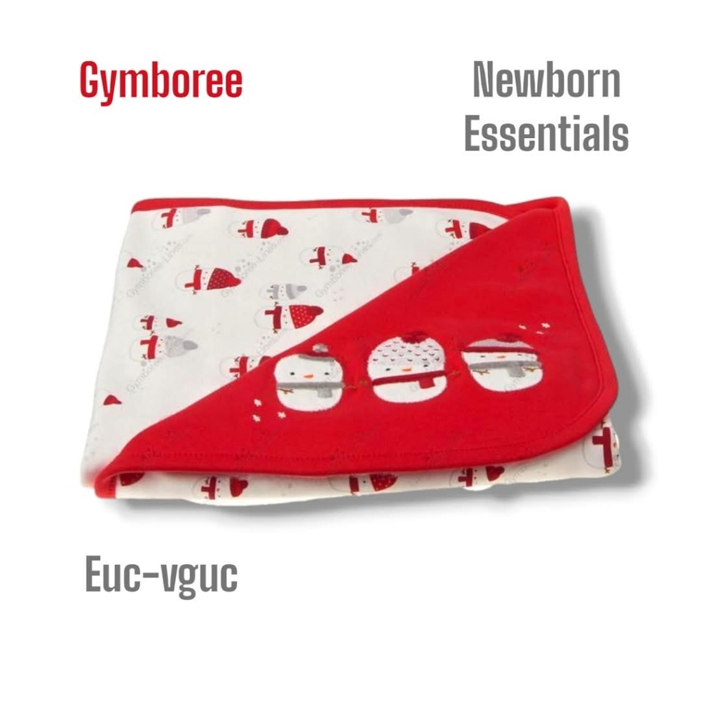 Gymboree Red and White Baby Blanket